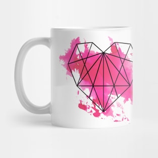 Geometric heart Mug